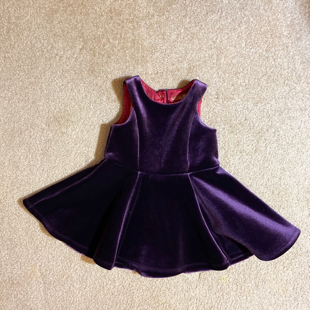 18 months- Purple Velvet Dress by Oshkosh FINAL PRICE